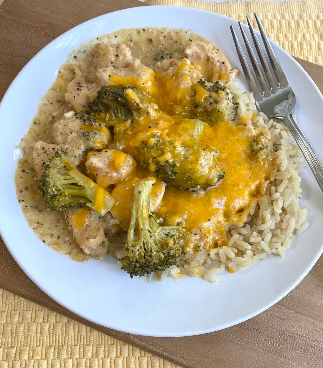 Cheesy Chicken and Broccoli Crock Pot Mix