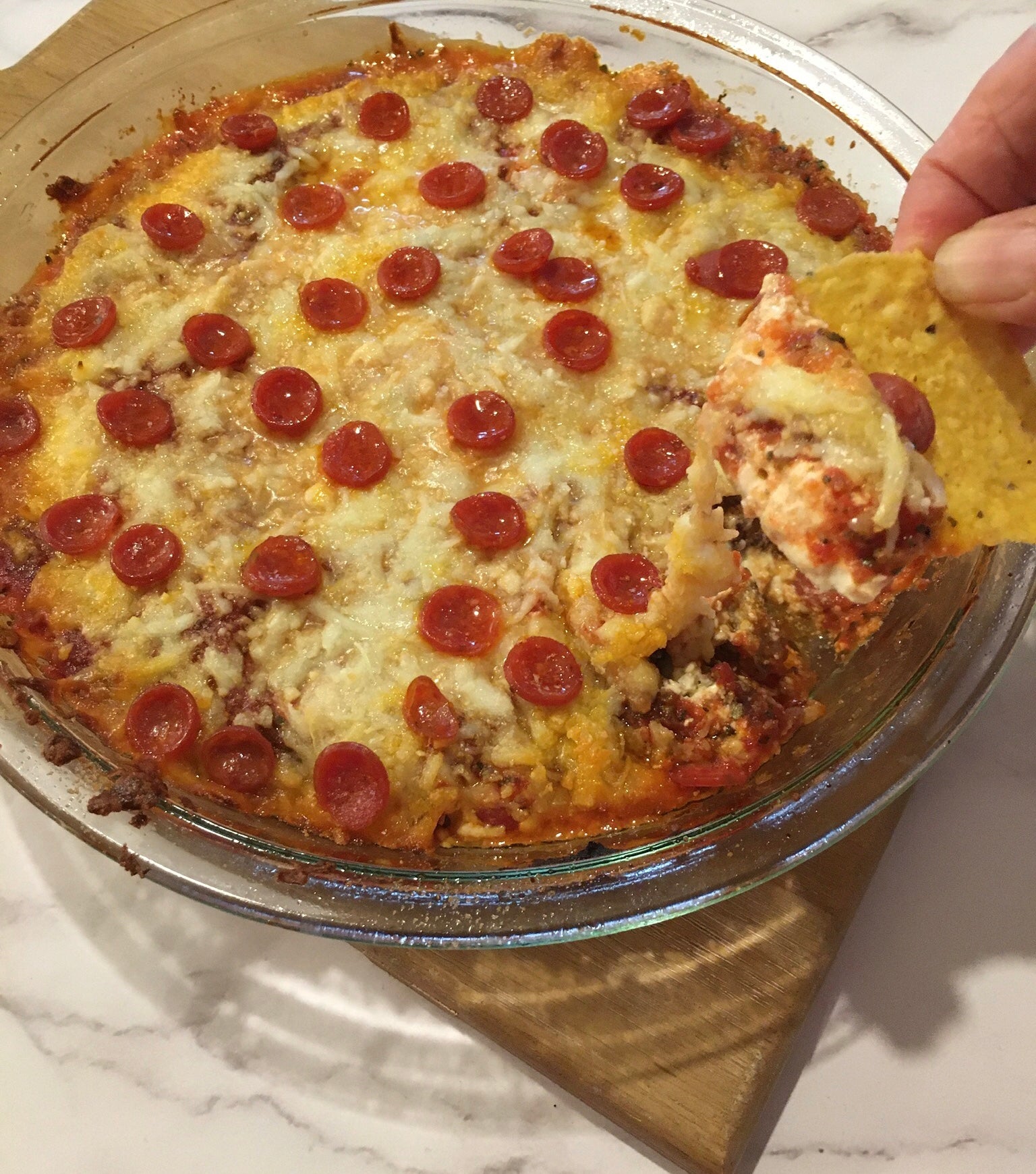Baked Pizza Dip Homemade Quick