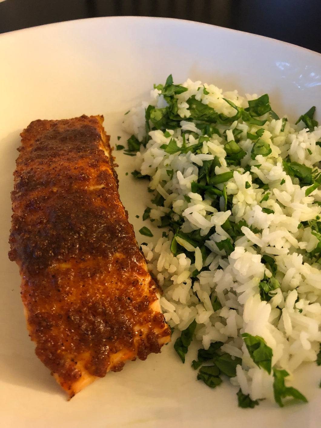 Oven BBQ Salmon Seasoning Mix and Recipe Card