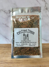 Load image into Gallery viewer, Pan Fried Tilapia Seasoning Mix and Recipe Card
